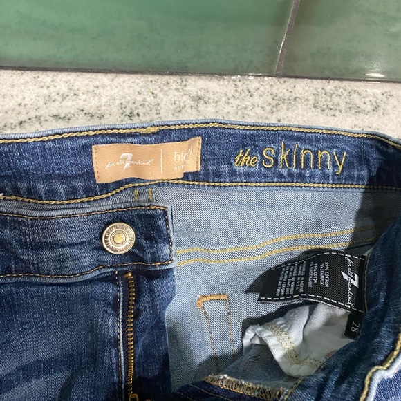 7 for all mankind Blair skinny jeans size 28 - Picture 3 of 3